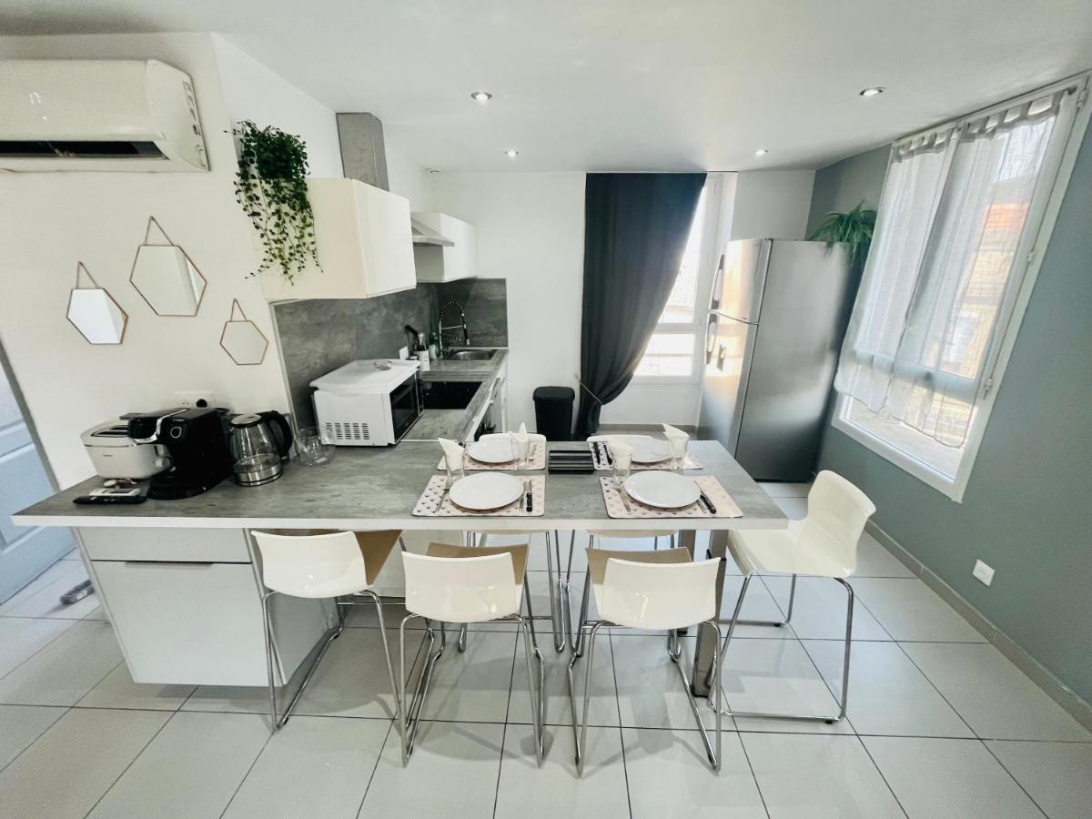 Superbe Duplex Design Neuf 2 Chambres, Climatise Tout Confort, Facile D,Acces Stationnement Gratuit Марсель Экстерьер фото